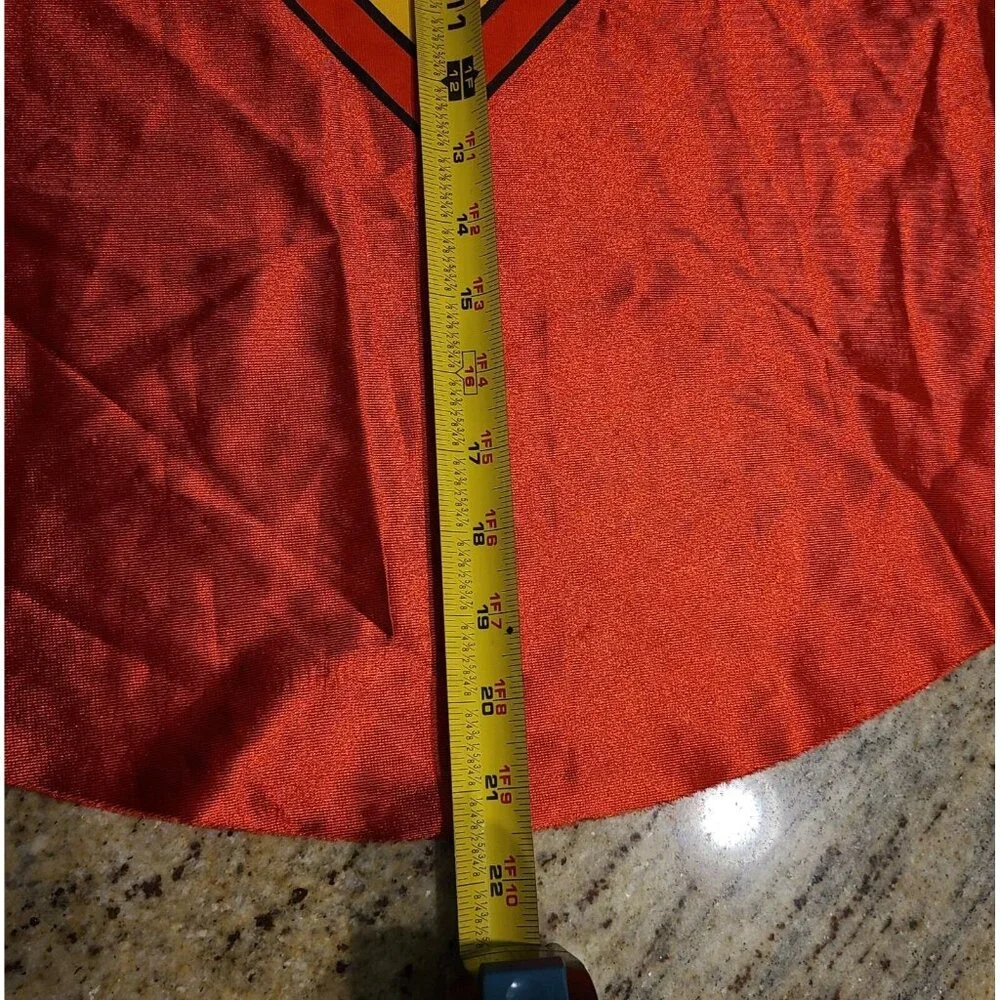 Vintage Superman Cape Costume Youth Size 7 Worser *READ*